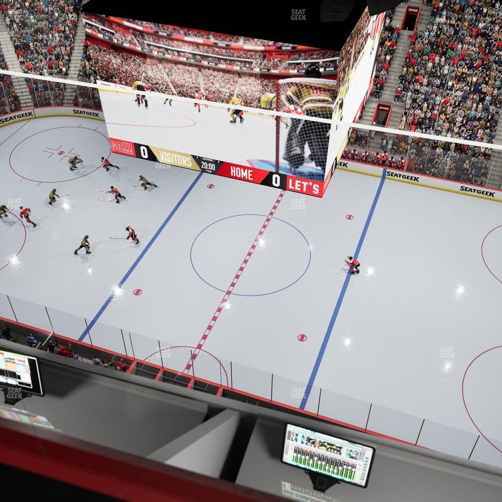 Little Caesars Arena - Section Gondola Press Box 4 Seat View