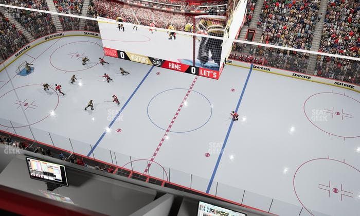 Little Caesars Arena - Section Gondola Press Box 4 Seat View
