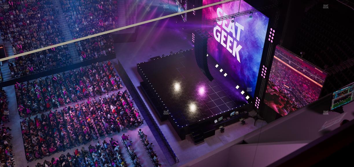 Little Caesars Arena - Section Gondola Press Box 4 Seat View