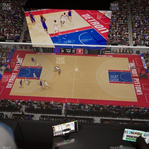 Little Caesars Arena - Section Gondola Press Box 5 Seat View