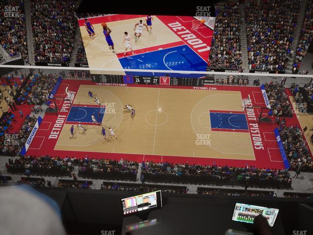 Little Caesars Arena - Section Gondola Press Box 5 Seat View