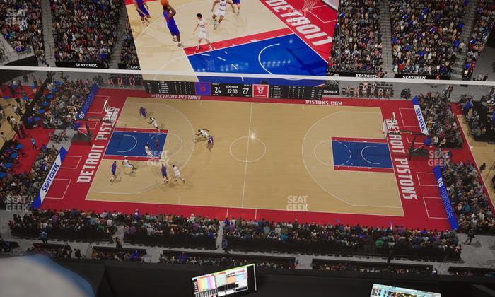 Little Caesars Arena - Section Gondola Press Box 5 Seat View