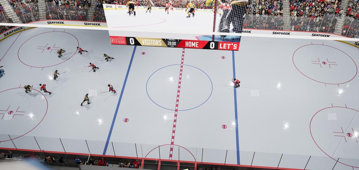 Little Caesars Arena - Section Gondola Press Box 5 Seat View