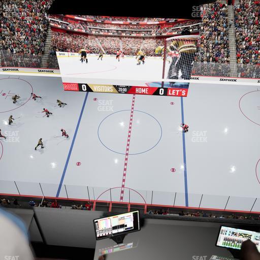 Little Caesars Arena - Section Gondola Press Box 5 Seat View