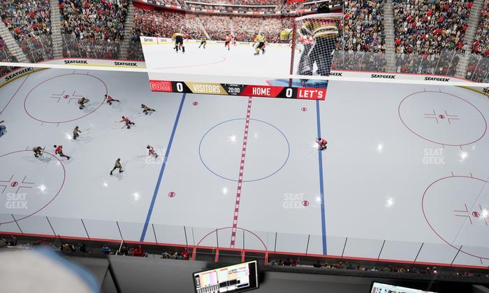 Little Caesars Arena - Section Gondola Press Box 5 Seat View