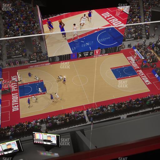 Little Caesars Arena - Section Gondola Press Box 6 Seat View