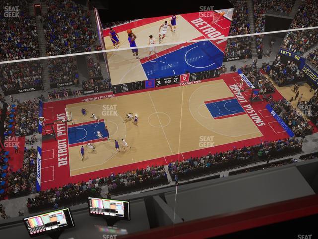 Little Caesars Arena - Section Gondola Press Box 6 Seat View Little Caesars Arena - Section Gondola Press Box 6 Seat View