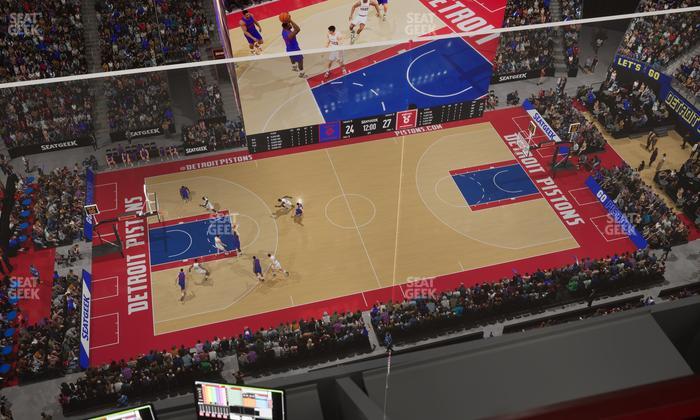 Little Caesars Arena - Section Gondola Press Box 6 Seat View