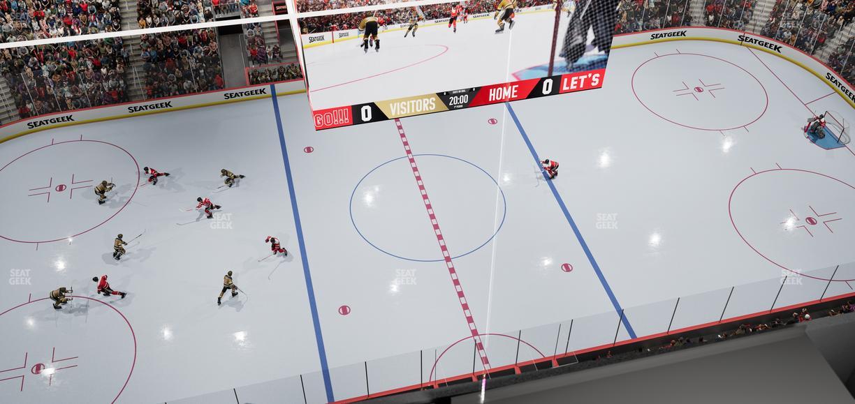 Little Caesars Arena - Section Gondola Press Box 6 Seat View