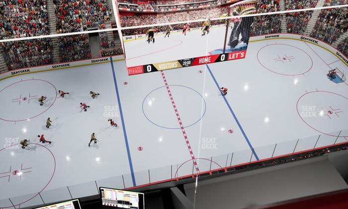 Little Caesars Arena - Section Gondola Press Box 6 Seat View