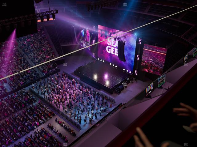 Little Caesars Arena - Section Gondola Press Box 6 Seat View