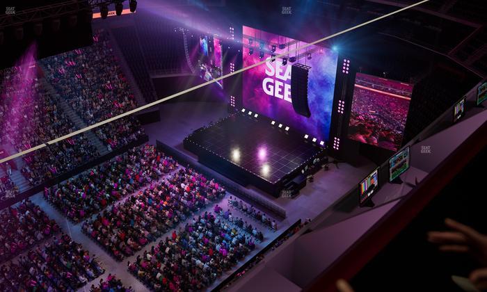 Little Caesars Arena - Section Gondola Press Box 6 Seat View