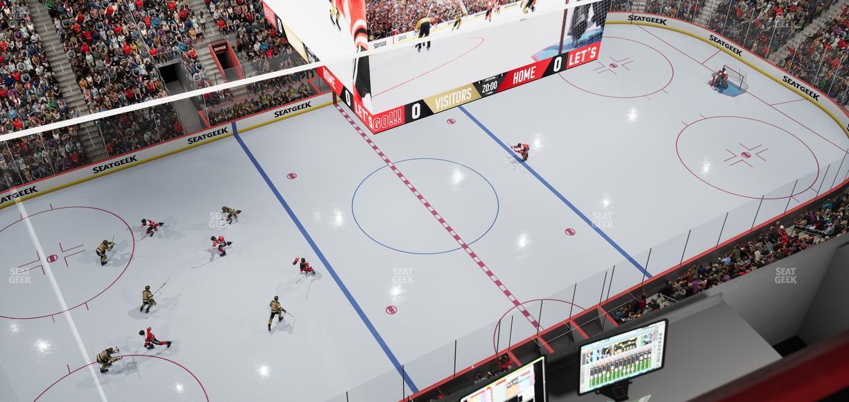 Little Caesars Arena - Section Gondola Press Box 7 Seat View