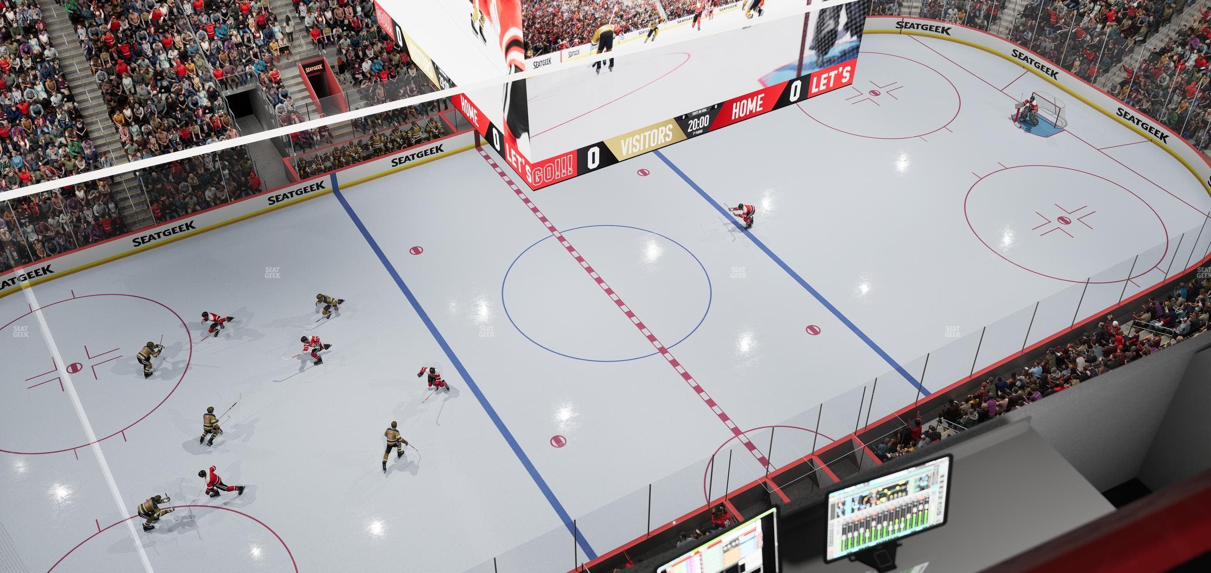 Little Caesars Arena - Section Gondola Press Box 7 Seat View