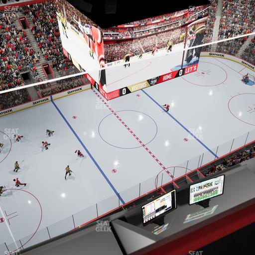 Little Caesars Arena - Section Gondola Press Box 7 Seat View