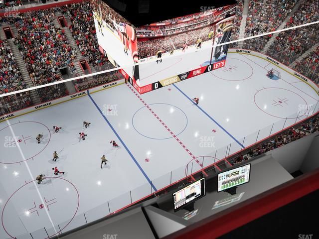 Little Caesars Arena - Section Gondola Press Box 7 Seat View