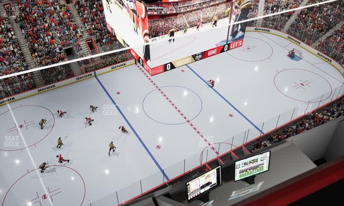 Little Caesars Arena - Section Gondola Press Box 7 Seat View