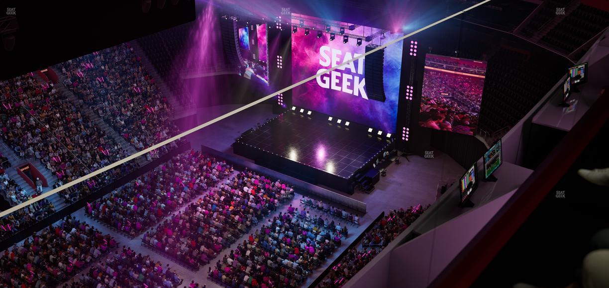 Little Caesars Arena - Section Gondola Press Box 7 Seat View