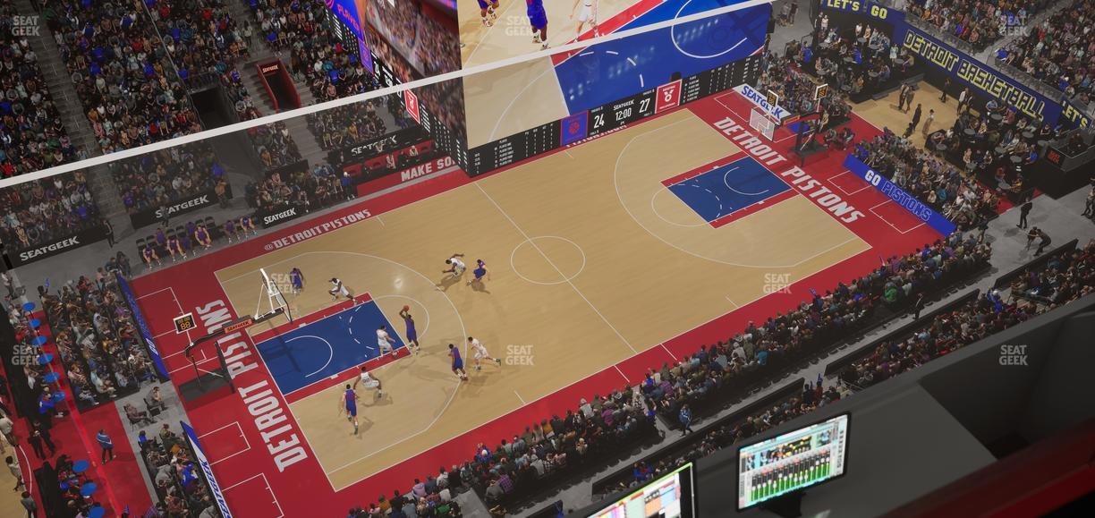 Little Caesars Arena - Section Gondola Press Box 7 Seat View