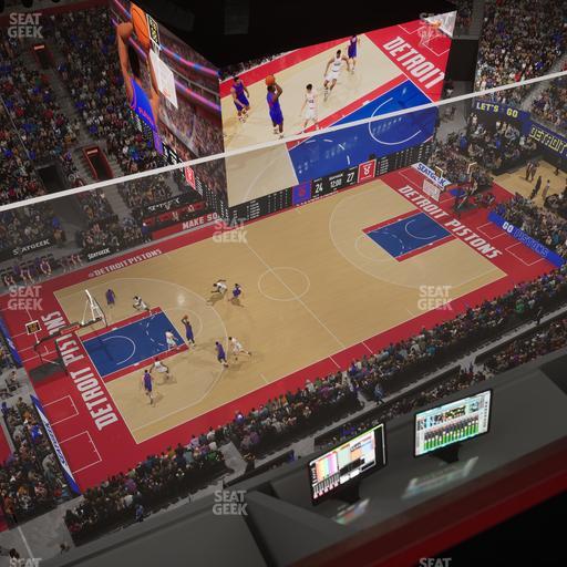 Little Caesars Arena - Section Gondola Press Box 7 Seat View