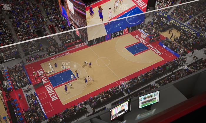 Little Caesars Arena - Section Gondola Press Box 7 Seat View