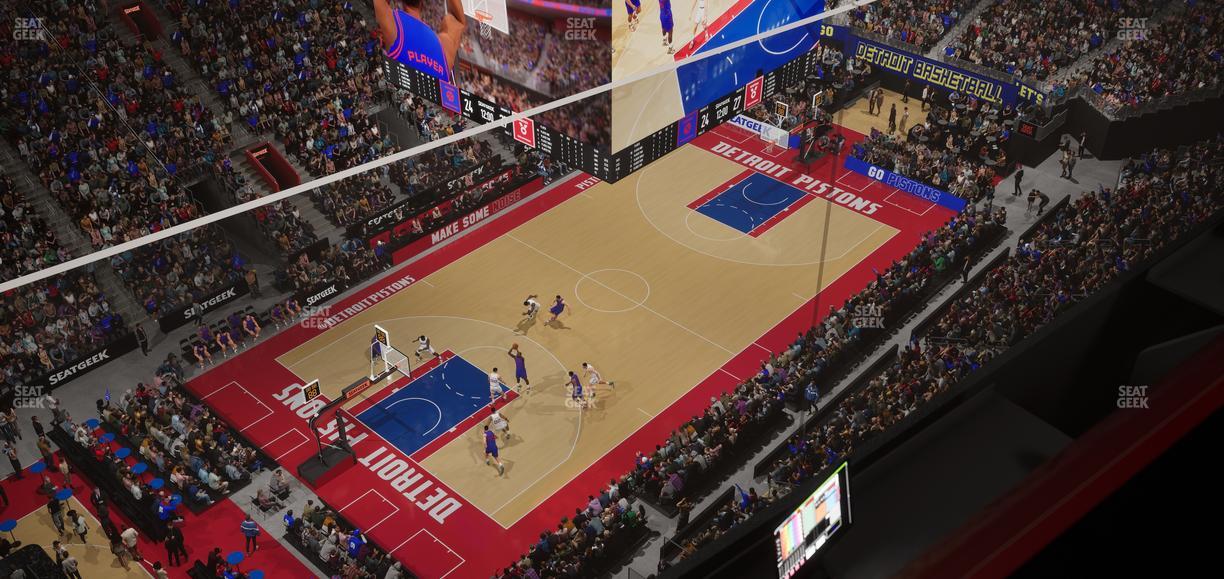 Little Caesars Arena - Section Gondola Press Box 8 Seat View