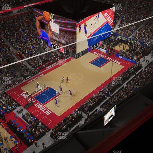 Little Caesars Arena - Section Gondola Press Box 8 Seat View