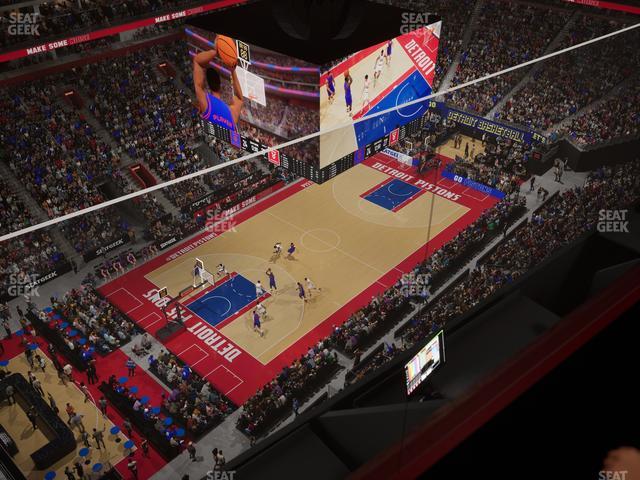 Little Caesars Arena - Section Gondola Press Box 8 Seat View