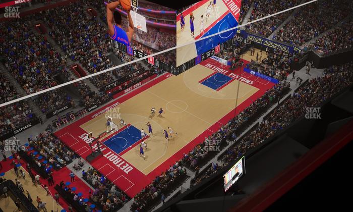 Little Caesars Arena - Section Gondola Press Box 8 Seat View