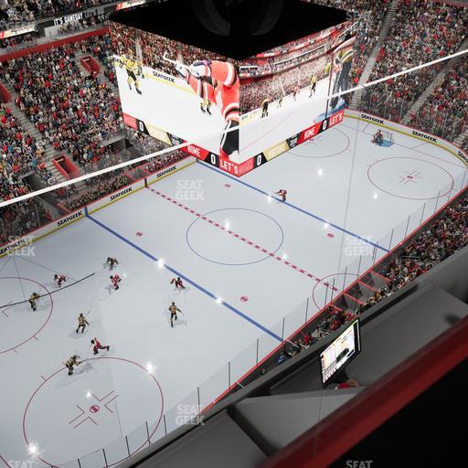 Little Caesars Arena - Section Gondola Press Box 8 Seat View