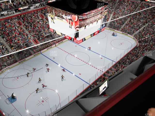 Little Caesars Arena - Section Gondola Press Box 8 Seat View