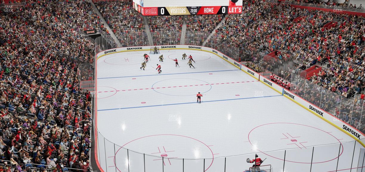 Little Caesars Arena - Section Legends Club 10 Seat View