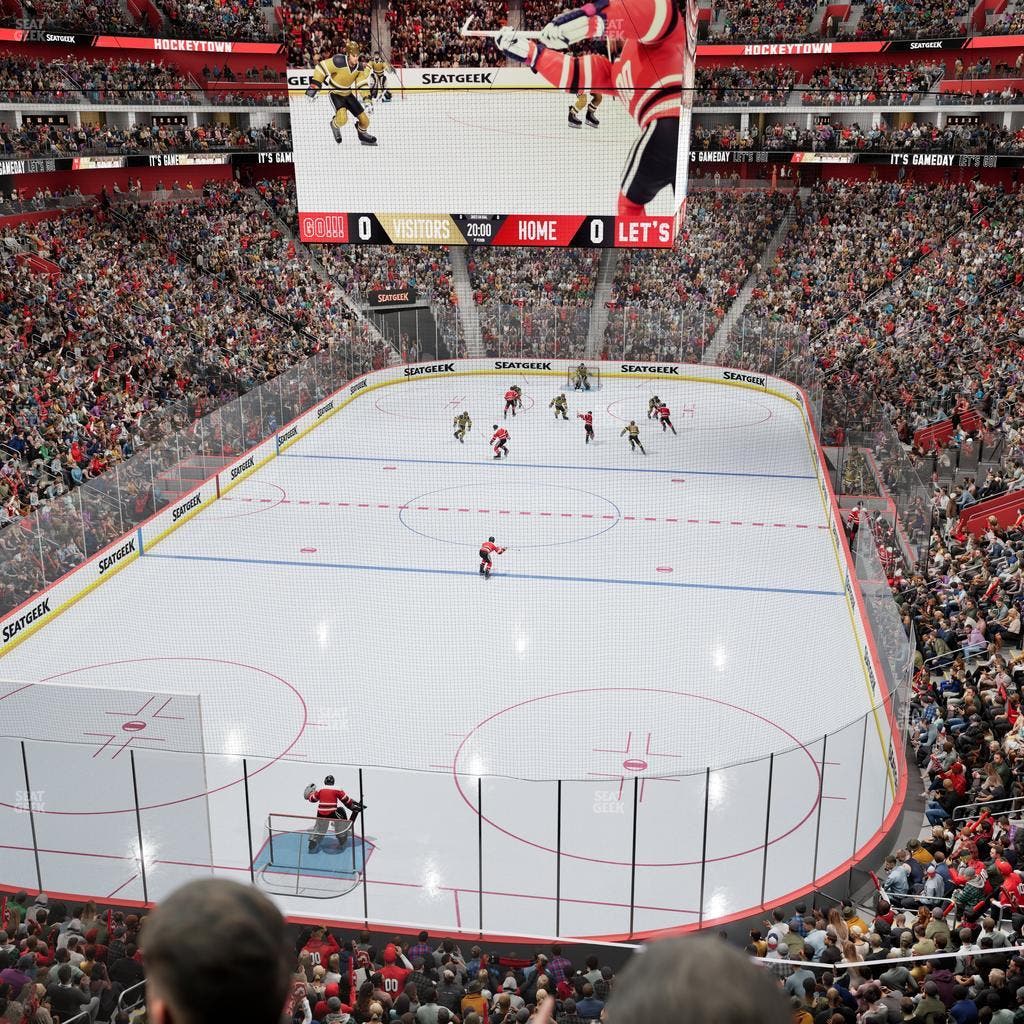 Little Caesars Arena - Section Legends Club 3 Seat View