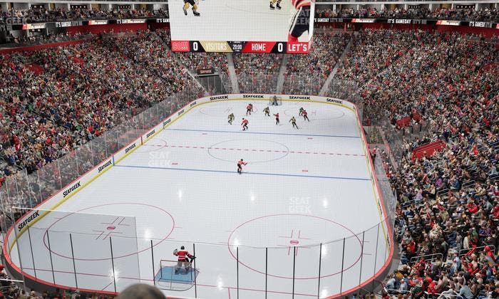 Little Caesars Arena - Section Legends Club 3 Seat View