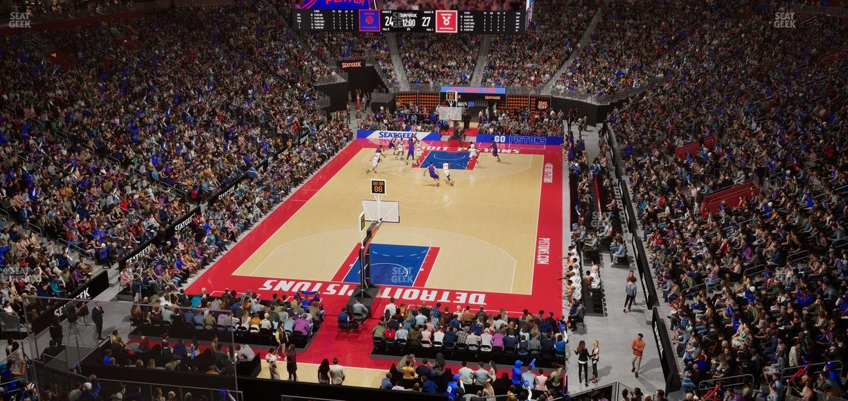 Little Caesars Arena - Section Legends Club 3 Seat View