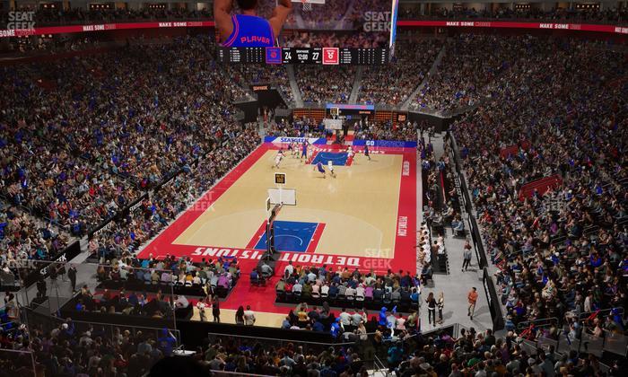 Little Caesars Arena - Section Legends Club 3 Seat View