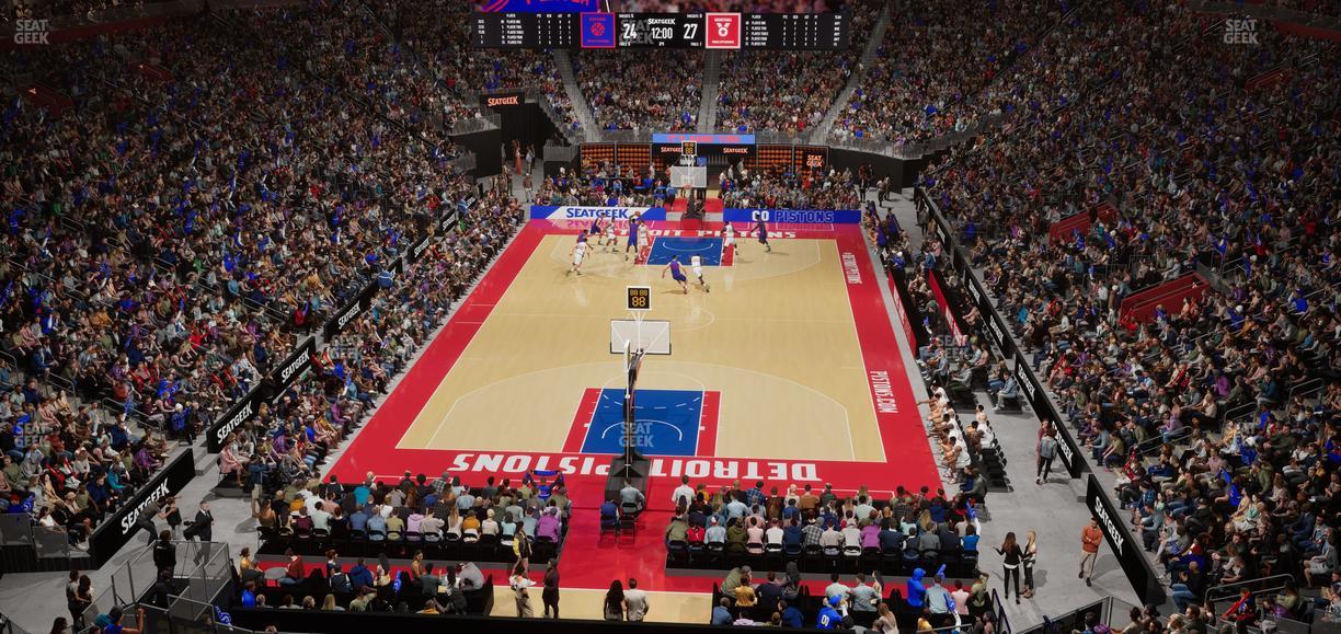 Little Caesars Arena - Section Legends Club 5 Seat View