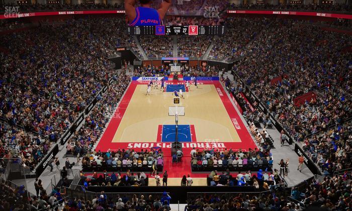 Little Caesars Arena - Section Legends Club 6 Seat View