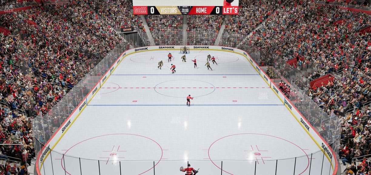 Little Caesars Arena - Section Legends Club 6 Seat View