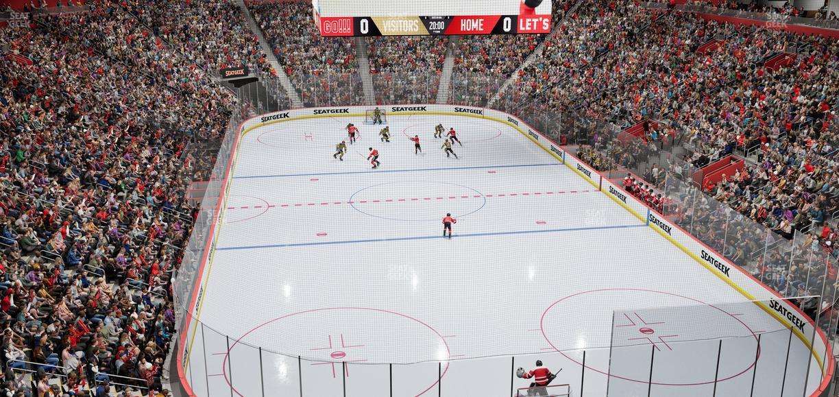 Little Caesars Arena - Section Legends Club 9 Seat View