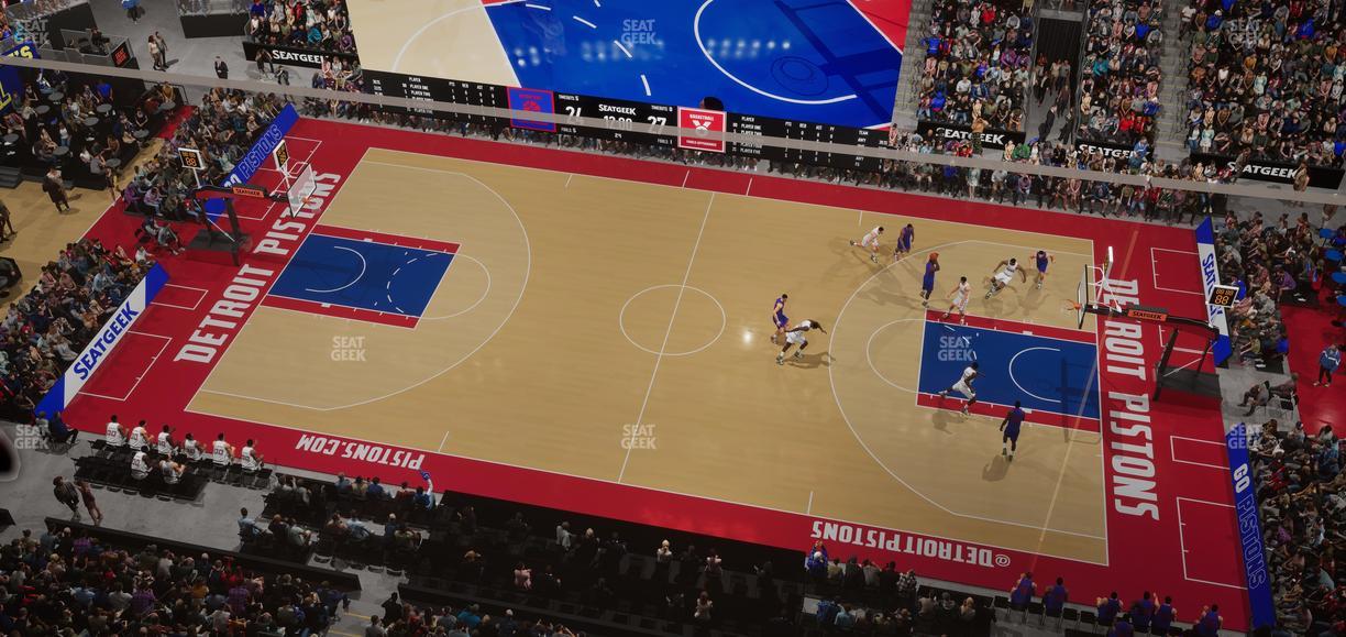 Little Caesars Arena - Section Lower Gondola 10 Seat View