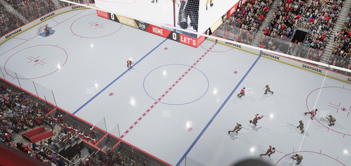 Little Caesars Arena - Section Lower Gondola 13 Seat View