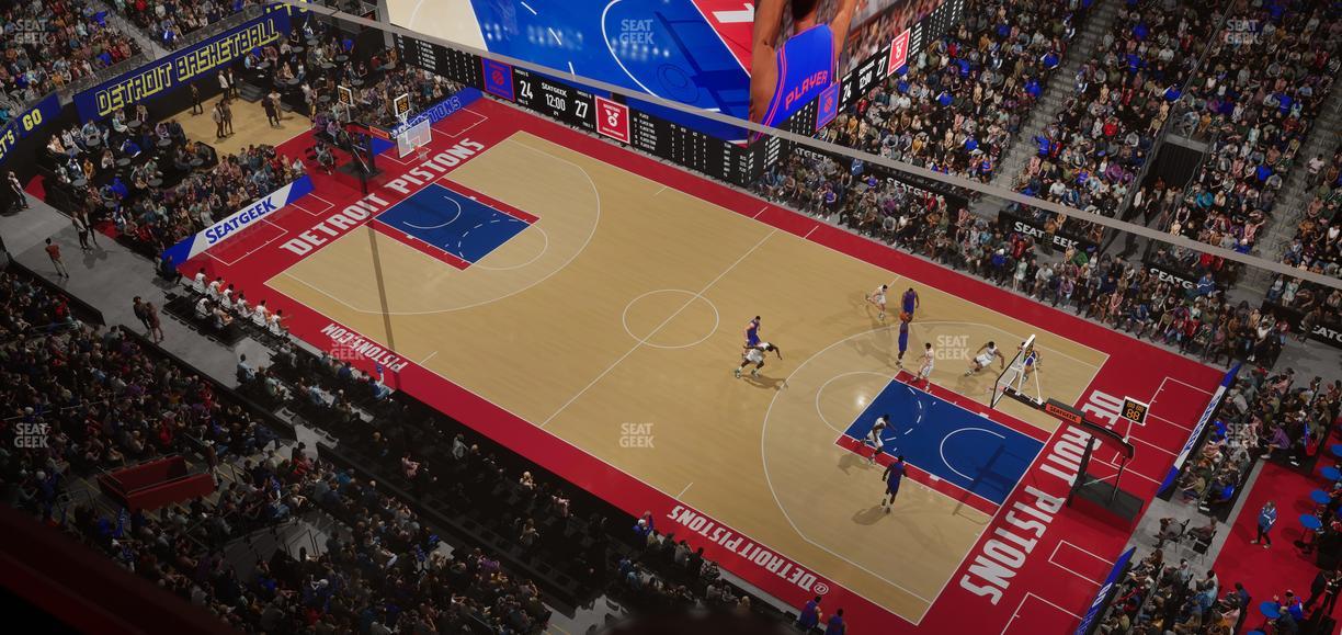 Little Caesars Arena - Section Lower Gondola 14 Seat View