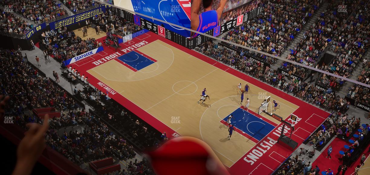 Little Caesars Arena - Section Lower Gondola 16 Seat View