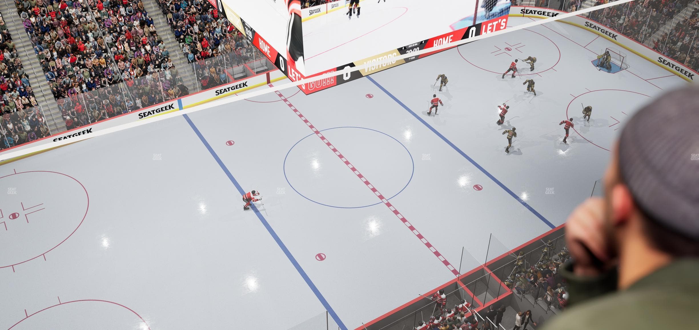 Little Caesars Arena - Section Lower Gondola 3 Seat View