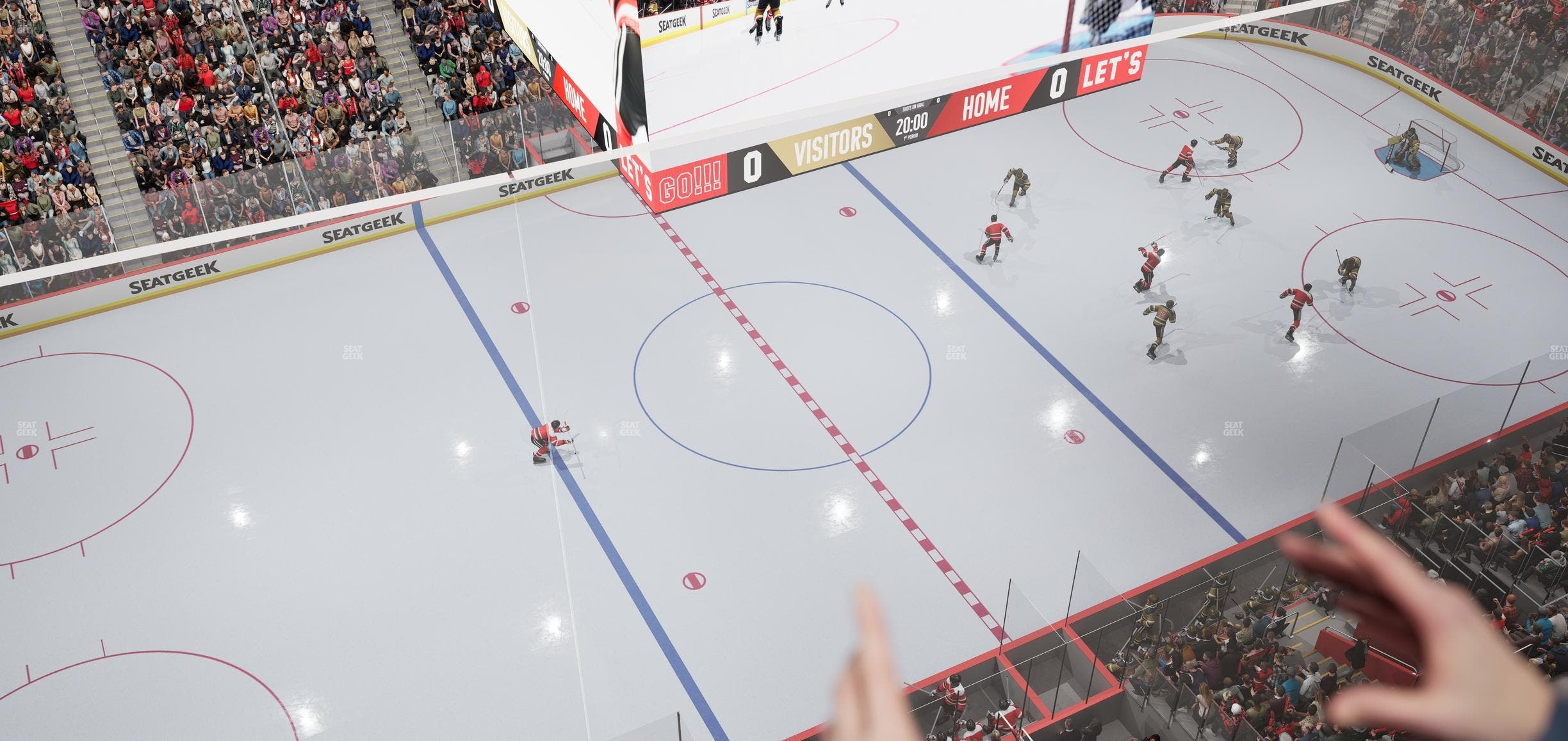 Little Caesars Arena - Section Lower Gondola 4 Seat View