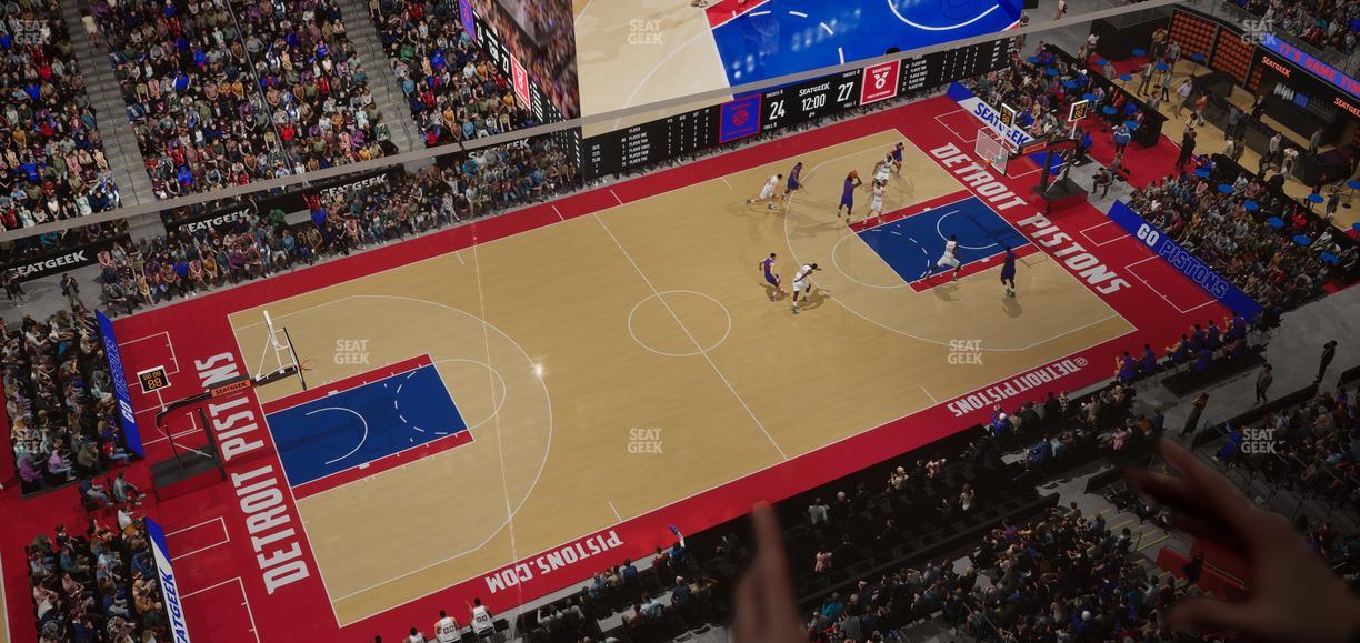 Little Caesars Arena - Section Lower Gondola 4 Seat View