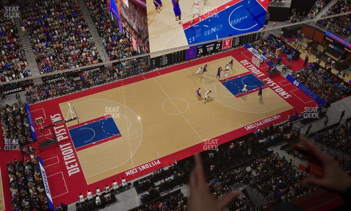 Little Caesars Arena - Section Lower Gondola 4 Seat View