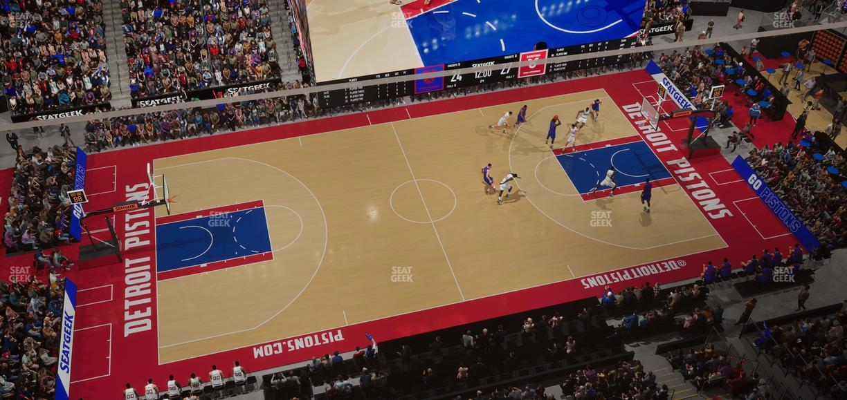 Little Caesars Arena - Section Lower Gondola 6 Seat View