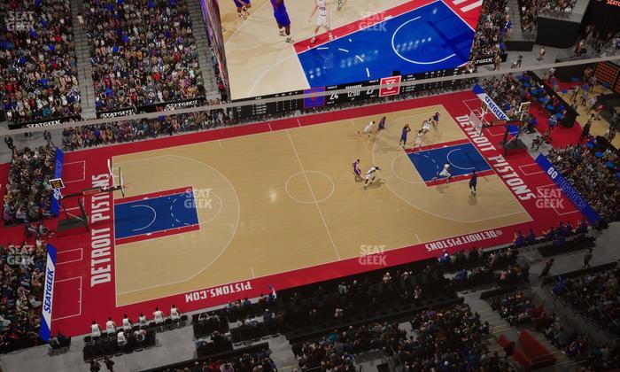 Little Caesars Arena - Section Lower Gondola 6 Seat View